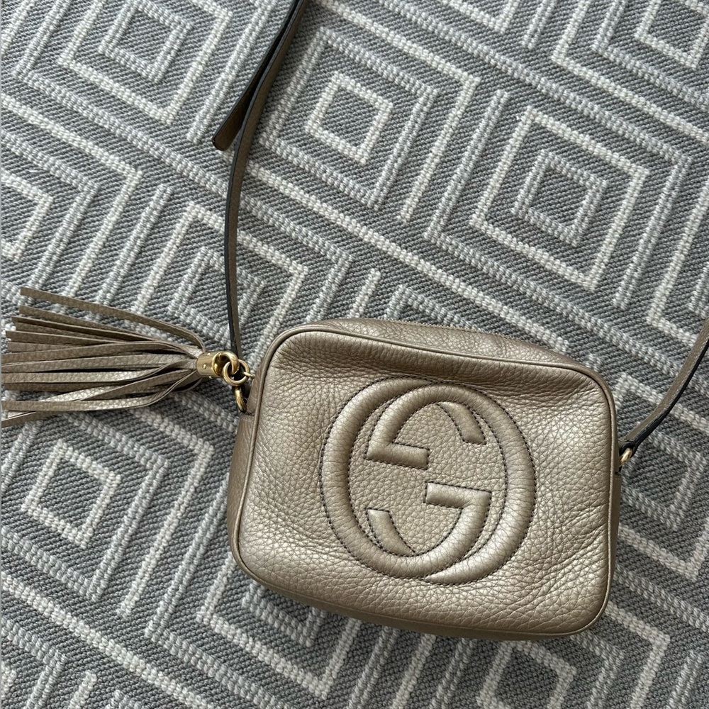 Authentic Gold GUCCI Bag